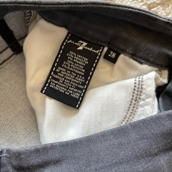 7 For All Mankind High-Waist Ankle Skinny Evening Grey Jeans - Picture 7 of 7